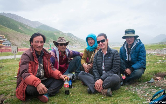 Слева направо: Нима Церинг, Ринчен, жена Нимы, Анна Ятри, Нако